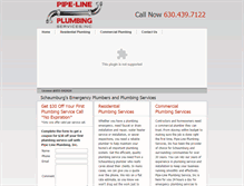 Tablet Screenshot of pipe-lineplumbing.com